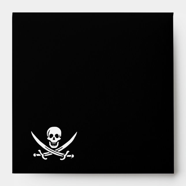 Jolly roger pirate flag envelope (Front)