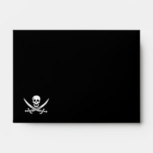 Jolly roger pirate flag envelopes