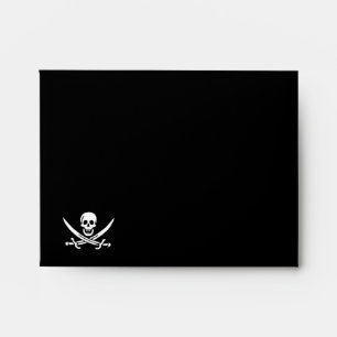 Jolly roger pirate flag envelopes