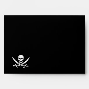 Jolly roger pirate flag envelopes