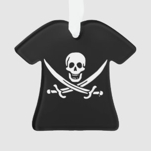 Jolly roger pirate flag ornament