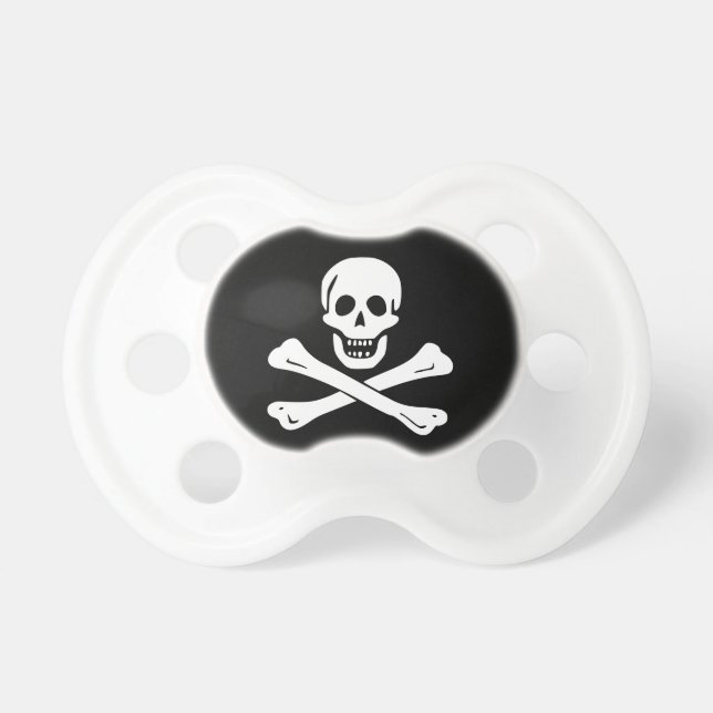 Jolly Roger Pirate Flag Pacifiers (Front)