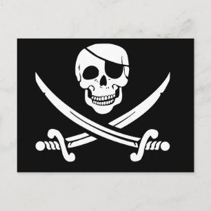Jolly Roger, Pirate Flag Postcard
