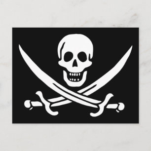 Jolly Roger Pirate Flag Postcard