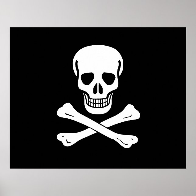 Jolly Roger Pirate Flag Poster (Front)