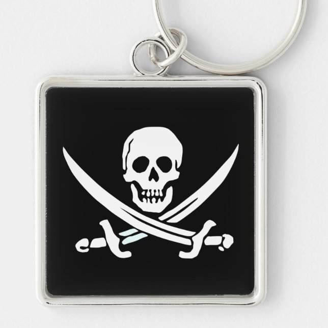 Jolly Roger Pirate Keychain (Front)