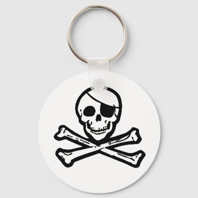 Jolly Roger Pirate Keychain (Front)
