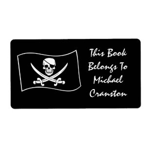 Jolly Roger Pirate Label