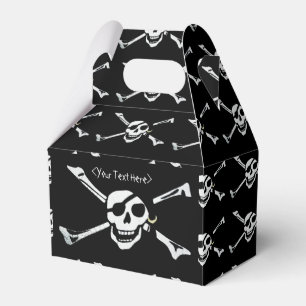 Jolly Roger Pirate Skull Pattern Favour Box
