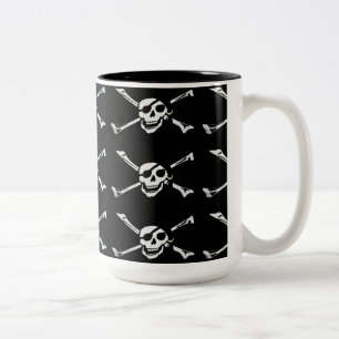 Jolly Roger Pirate Skull Pattern Mug