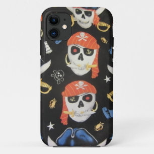 Jolly Roger Pirate Skulls iPhone 11 Case
