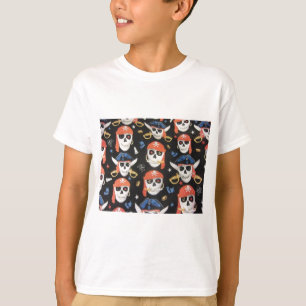 Jolly Roger Pirate Skulls T-Shirt
