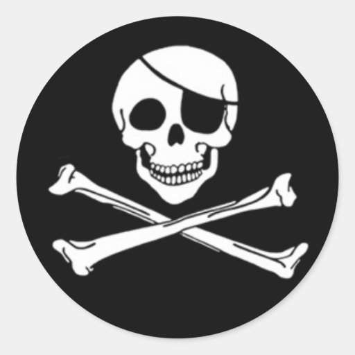Image of Jolly Roger Pirate Stickers