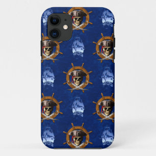 Jolly Roger Pirate Wheel iPhone 11 Case
