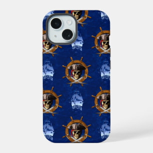 Jolly Roger Pirate Wheel iPhone 15 Case
