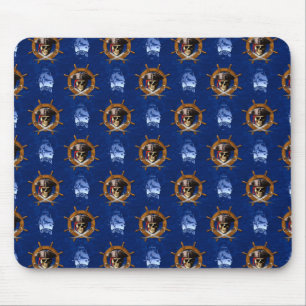 Jolly Roger Pirate Wheel Mouse Mat