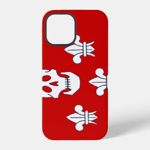 JOLLY ROGER SKULL AND THREE LILIES FLAG iPhone 12 CASE