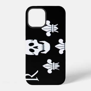 JOLLY ROGER SKULL AND THREE LILIES FLAG MONOGRAM iPhone 12 CASE
