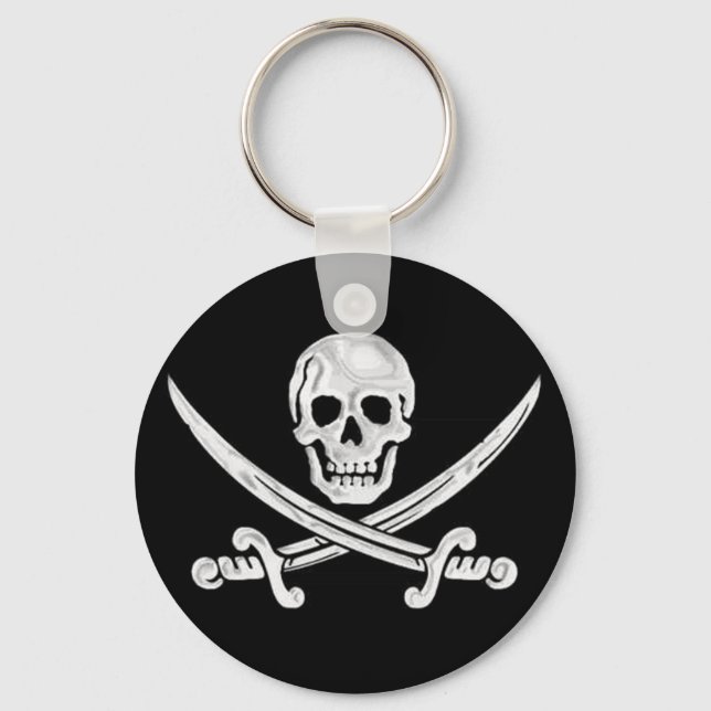 Jolly Roger Skull Key Ring (Front)