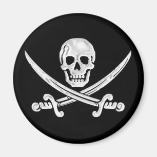 Jolly Roger Skull Magnet