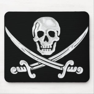 Jolly Roger Skull Mouse Mat