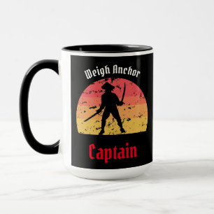 Jolly Roger Sunset Pirate Ship  Mug