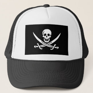 jolly roger trucker hat