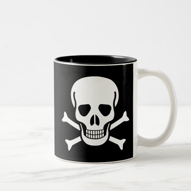 Jolly Roger Two-Tone Coffee Mug (Right)