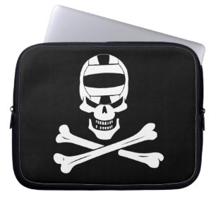 Jolly Roger Water Polo Pirate Flag Laptop Case