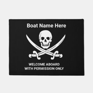 Jolly Rogers Pirate Custom Boat Doormat