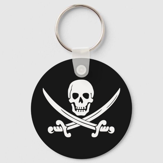 Jolly Rogers Pirate  Key Ring (Front)