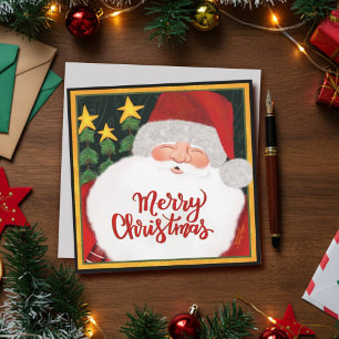 Jolly Santa Christmas Inspirivity Holiday Card