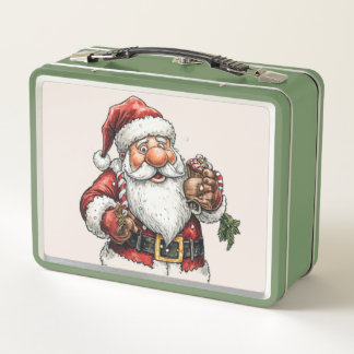 Jolly Santa Christmas Lunch Box