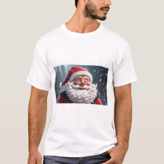 Jolly Santa Claus Christmas T-Shirt for Men