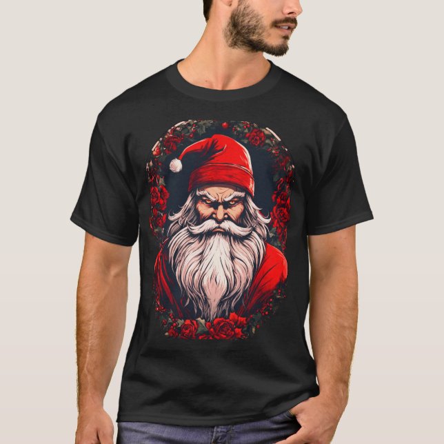 "Jolly Santa Claus Christmas T-Shirt" T-Shirt (Front)