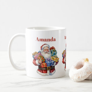 Jolly Santa Claus Classic Christmas Coffee Mug