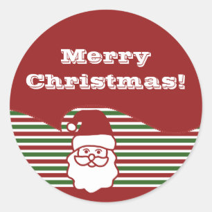 Jolly Santa Claus Customisable Stickers