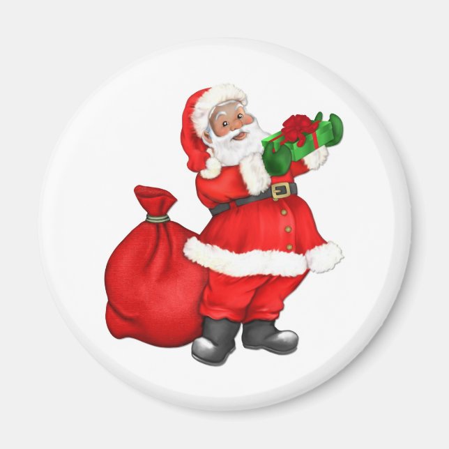 Jolly Santa Claus Magnet (Front)