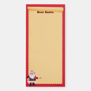 Jolly Santa Claus Magnetic Notepad