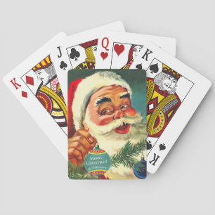 Jolly Santa Claus Personalised Playing Cards