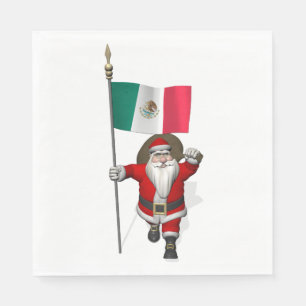 Jolly Santa Claus Visiting Mexico Napkin