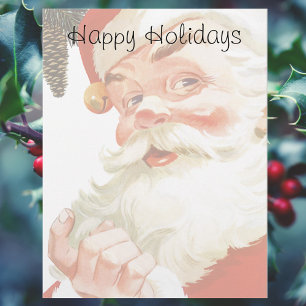 Jolly Santa Claus with a Secret, Vintage Christmas