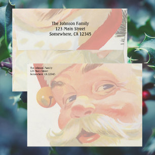Jolly Santa Claus with a Secret, Vintage Christmas Envelopes