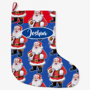 Jolly Santa custom boys Christmas stocking