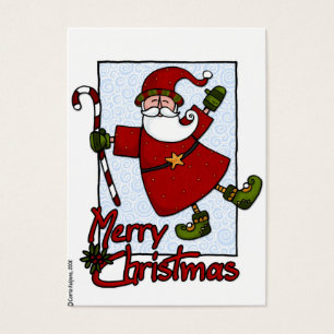 jolly santa gift tag