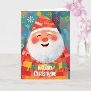 Jolly Santa, No Fruitcake Christmas Card