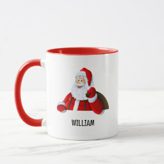 Jolly Santa Personalised Christmas Combo Mug
