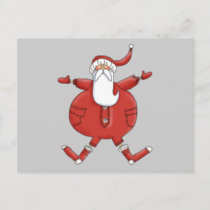 Jolly Santa T-shirts and Gifts Holiday Postcard