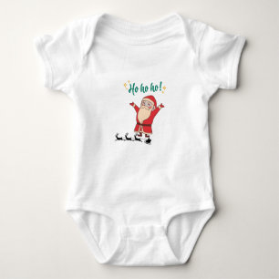 "Jolly Santa Toddler one piece Baby Bodysuit