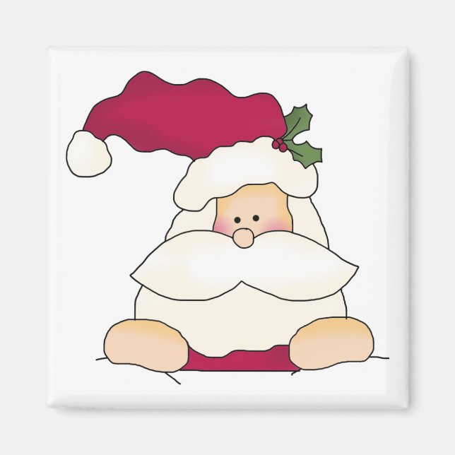 Jolly Santa Tshirts and Gifts Magnet (Front)